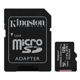 Kingston Micro SDHC Canvas Plus + Adatt. 128Gb