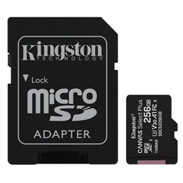 Kingston Micro SDHC Canvas Plus + Adatt. 256Gb